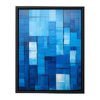 High End Modern Blue Art  Canvas painting  Print-4