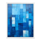 High End Modern Blue Art  Canvas painting  Print-5