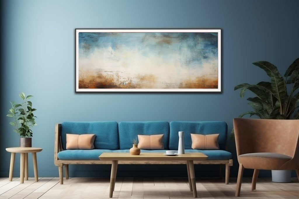 Blue Brown Art  Canvas Art Painting-2