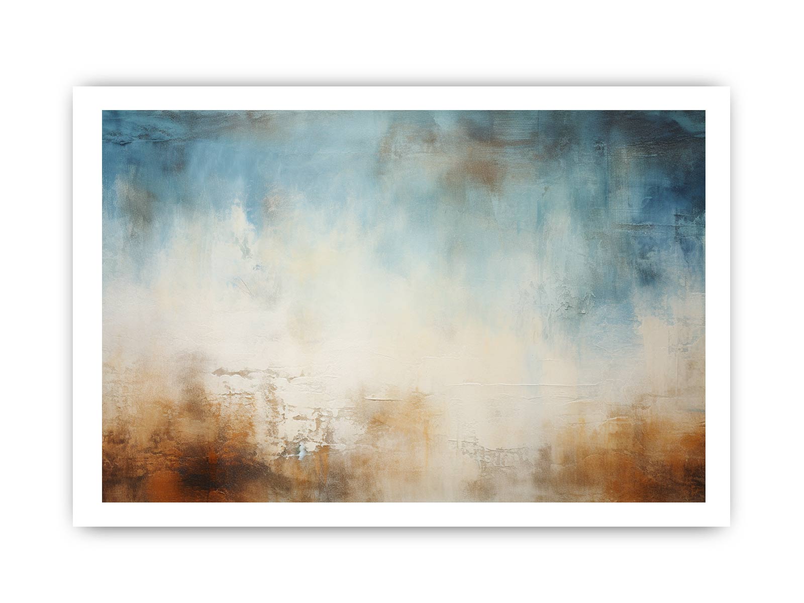 Blue Brown Art  Canvas Art Painting-8