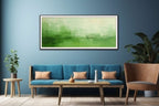 Green Abstract Painting Canvas Art Print-2