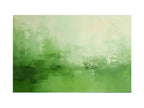 Green Abstract Painting Canvas Art Print-0