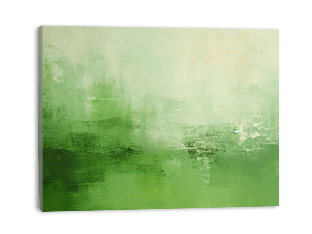 Green Abstract Painting Canvas Art Print-3