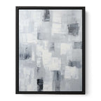 Abstract Painting Grey Canvas Art Print-4