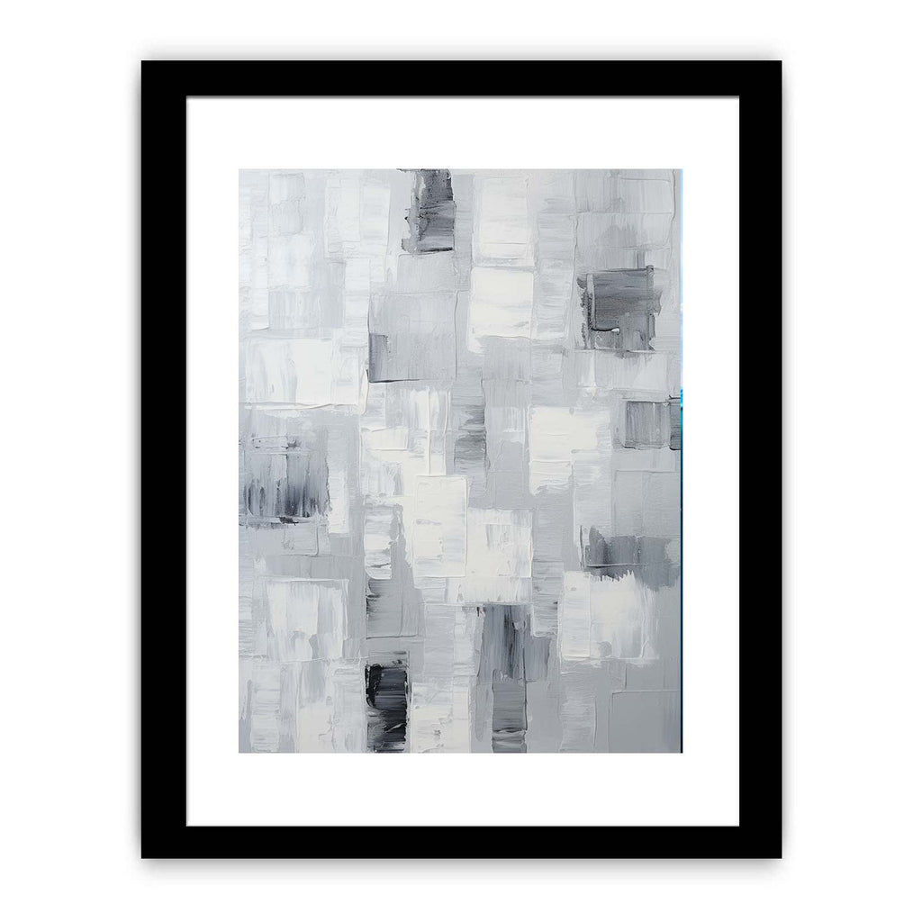 Abstract Painting Grey Canvas Art Print-5