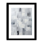 Abstract Painting Grey Canvas Art Print-5