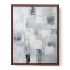 Abstract Painting Grey Canvas Art Print-6