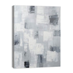 Abstract Painting Grey Canvas Art Print-3