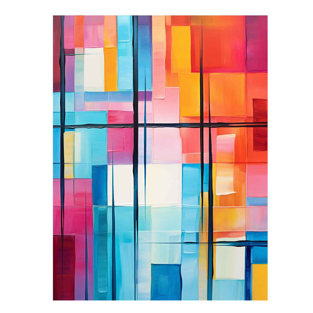 Modern Abstract Painting  Art Canvas Art Print-0