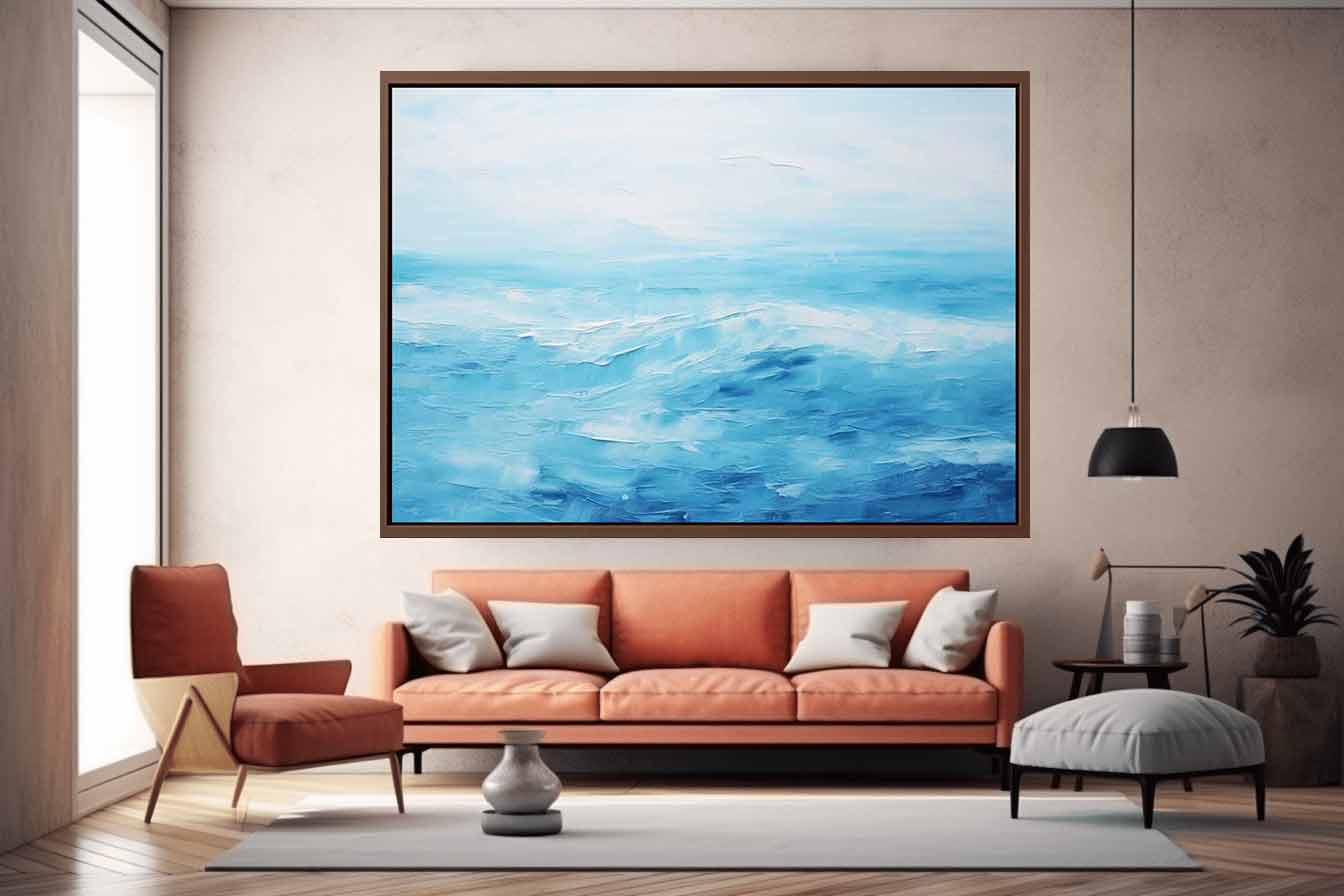 Ocean Abstract Artwork Canvas Art Print-1
